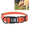 Waterproof PVC Dog Collar, Orange, M (30-47cm) - Durable & Secure