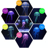 Fluorescent Purple Silicone Jellyfish Ornament, 5x17cm - Aquarium Safe