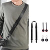 Quick Release Mirrorless Camera Crossbody Strap SLR Camera Decompression Halter Strap(Black+Black)