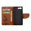 For Sony Xperia X Compact Butterflies Embossing Horizontal Flip Leather Case with Holder & Card Slots & Wallet & Lanyard(Brown)