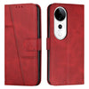 For vivo V40 / V40 Pro / T3 Ultra Stitching Calf Texture Buckle Leather Phone Case(Red)