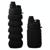 500ml Outdoor Camping Sporting Goods Large Capacity Portable Folding Silicone Kettle(Black)
