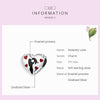 S925 Sterling Silver Heart-shaped Ardently Love Pendant DIY Bracelet Accessories
