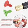 High-pressure Car Washer Nozzle Fan-shaped 1/4 Quick Plug Connector Water Rifle Parts, Specification: 25 Degree (1.1 Nozzle)