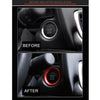 Car Engine Start Key Push Button Ring Trim Aluminum Alloy Sticker Decoration for Mazda CX4 / CX5 / Axela / ATENZA(Red)