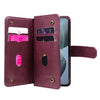 For Redmi K70 Multi-Function Wallet 10 Card Slots Leather Phone Case(Claret)