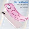For iPhone 12 MagSafe Frosted Translucent TPU + PC Full Coverage Phone Case(Pink)