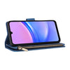 For Samsung Galaxy A16 5G Multifunctional Frosted Zipper Wallet Leather Phone Case(Blue)