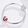 S925 Sterling Silver Red Heart Boy Girl Beads DIY Bracelet Necklace Accessories