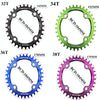 MOTSUV Narrow Wide Chainring MTB  Bicycle 104BCD Tooth Plate Parts(Blue)