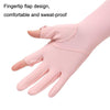 1pair Summer Extended Arm Sleeves Sun Protection UV Protection Sleeves, Style: Leaf (Space Gray)