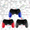 2 PCS Bluetooth Wireless Gamepad Touch Screen With Light Audio Dual Vibration Controller For PS4(Blue)