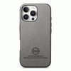 For iPhone 12 Twill Fabric Leather Skin Back Phone Case(Gray)