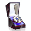 Watch Shaker Automatic Mechanical Watch Rotating Motor Winding Box, US / EU / UK Plug(Ebony White)