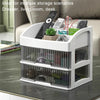 Desktop Drawer Organizer Multi-Layer Cosmetic Jewelry Box Stationery Multi-Functional Organizer, Style: 4 Layer Black Drawer (White)