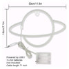 LED Planet Neon Light Bedroom Universe Shape Decoration Night Light(Warm White + Pink Light)