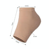 007 2pairs Silicone Anti-cracked Heel protector Moisturizing Non-slip Socks(Skin Color)