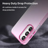 For Samsung Galaxy A16 5G Frosted Translucent TPU Hybrid PC Full Coverage Phone Case(Pink)