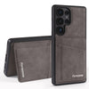 For Samsung Galaxy S24 Ultra 5G Forwenw F8 Series 2 in 1 Magnetic Card Slot Leather Phone Case(Grey)