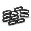 20mm Silicone Watch Strap Keepers, Grey, 10pcs - Security Buckle