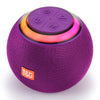 T&G TG683 Mini Portable Outdoor Wireless Bluetooth Speaker with LED Atmosphere Light(Purple)