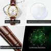 OLEVS 6896 Women Multifunctional Luminous Waterproof Quartz Watch(White)