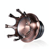 Motorcycle CNC Aluminum Alloy Crown Fuel Tank Cap Suitable For Harley 883 / XL / 1200 / 48 / 72(Bronze)
