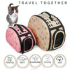 Foldable Pet Carrier Backpack, Pink, for Small Cats & Dogs (EVA)