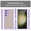 For Samsung Galaxy S23 Ultra 5G Armor Glaze PC Hybrid TPU Phone Case(Purple)