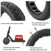 For Xiaomi M365 Series Scooter 8.5 x 2.0 Inch Honeycomb Solid Tire Inflatable Rubber Explosion-proof Tire(Black)