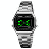 SKMEI 1646 LED Digital Display Luminous Electronic Watch(Silver)