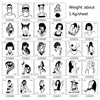 50 PCS Bad Girl Waterproof Dark Tattoo Stickers(CC6365)