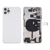 iPhone 11 Pro Back Cover Assembly (Silver) with Side Keys & Wireless Charging