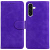 For Samsung Galaxy A36 5G / A56 5G Skin Feel Pure Color Flip Leather Phone Case(Purple)