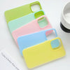 For iPhone 14 Pro Skin Feeling Jelly Series TPU + PC Full Coverage Phone Case(Yellow)