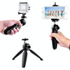 YUNTENG 228 Mini Tripod Camera Desktop Live Bracket Mobile Phone Selfie Frame(Black)
