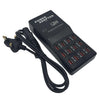 W-858 12A 12 Ports USB Fast Charging Dock Desktop Smart Charger AC100-240V, UK Plug (Black)