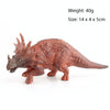 Simulation Animal Dinosaur World Static Toy Models, Style: 6 PCS Triceratops