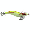 HENGJIA 3# 8cm Plastic Hard Baits Squid Fishing Lures Decoy Wood Shrimp Baits(Yellow)