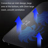 ICE COOREL N106 Laptop Base Adjustment Radiator Dual-Fan Notebook Cooling Bracket, Colour: Flagship Version (Knight Black)