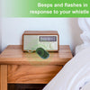5 Pack Key Finder Locator, Whistle Activated Alarm, LED Light (Green)