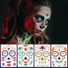 Waterproof And Sweat Proof Of The Dead Masquerade Party Temporary Stickers Halloween Face Tattoo Stickers(SY-B148)