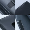Car Armrest Box Sun Visor Hanging Leather Tissue Box(Black)
