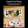 E6 Handheld Game Console 5 Inch IPS Screen Retro Gamebox  With 2 Handles 64GB(Black)
