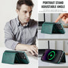 For iPhone 13 Pro DG.MING MAGKING-K2 Series MagSafe RFID Card Bag Detachable Phone Case(Green)