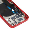 iPhone 12 Mini Red Battery Back Cover Assembly with Side Keys & Camera Lens