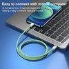 20W PD USB-C / Type-C to 8 Pin Data Cable, Cable Length: 1m(Green)
