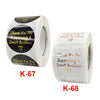 Stamping Thank You Sticker Envelope Sealing Sticker Gift Decoration Label, Size: 3.8cm / 1.5inch(K-67)