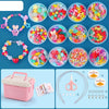 Beaded Educational Toys DIY Jewelry Material Set For Children 12 Cups of Fruit Ribbon