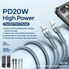 REMAX RC-171 Jany Series 1m PD20W USB to 8 Pin Aluminum Alloy Braid Fast Charging Data Cable (Silver)